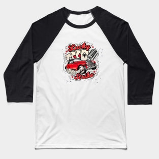 Lucky Strike classic vintage red casino car Baseball T-Shirt